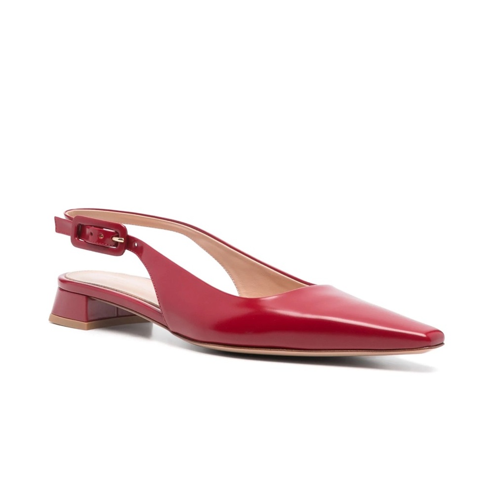 ❗️SOLD❗️Gianvito Rossi 20mm Lindsay red slingback pumps